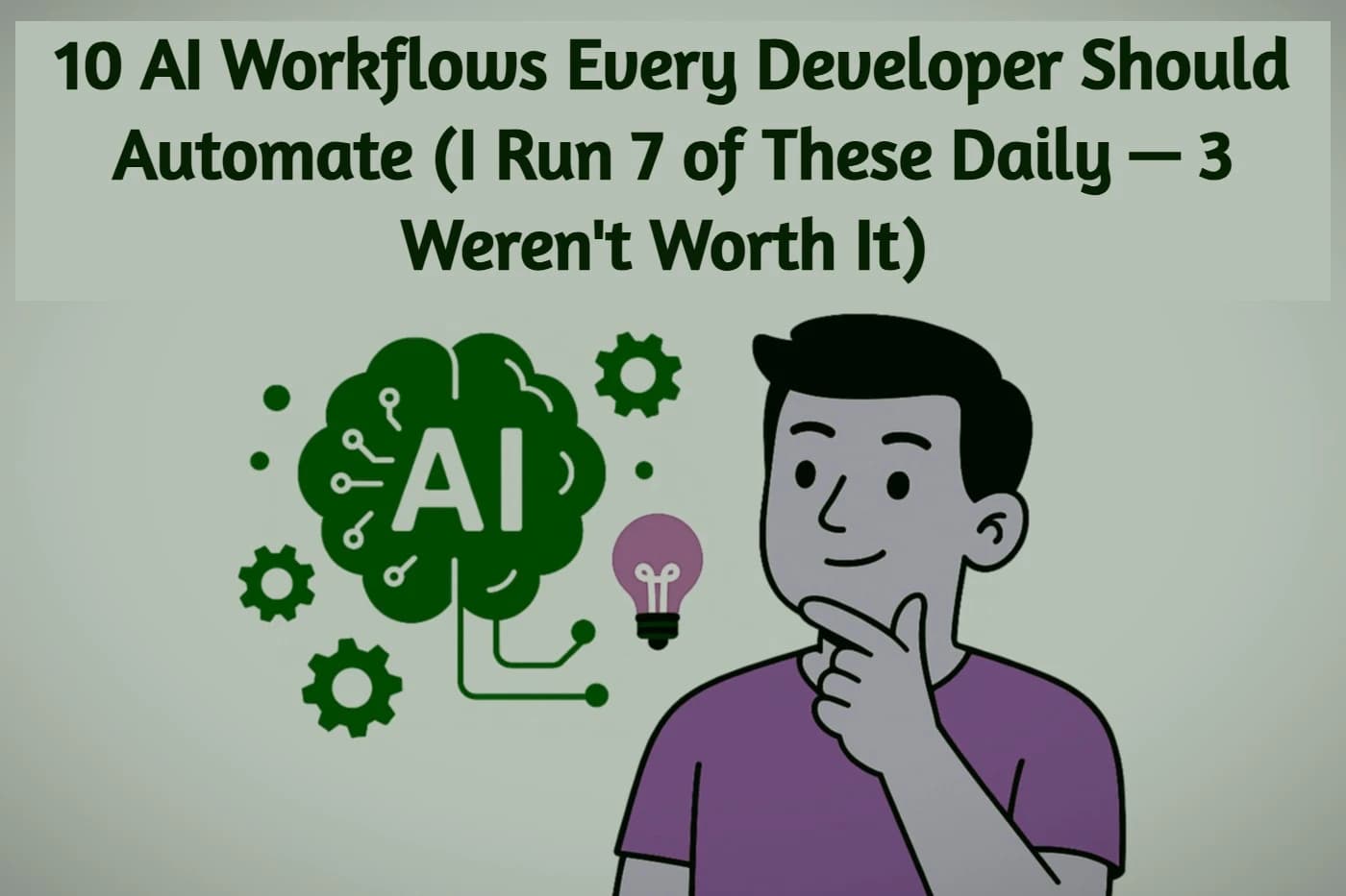 10 AI Workflows Every Developer Should Automate (I Run 7 of These Daily — 3 Weren't Worth It)